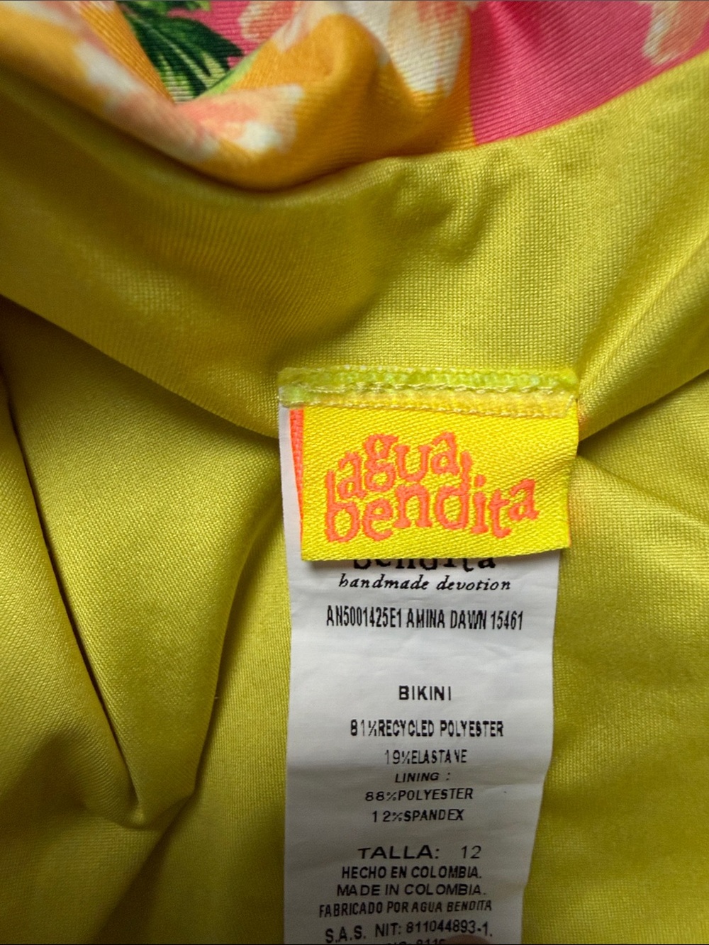 Agua Bendita swimsuit Size 12 girls - Picture 4 of 4
